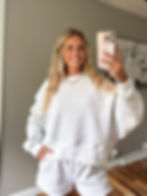 Thumbnail: Cozy Oversized Sweatshirt - Light Grey 