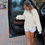 Thumbnail: Waffle Textured Oversized Top - Cream