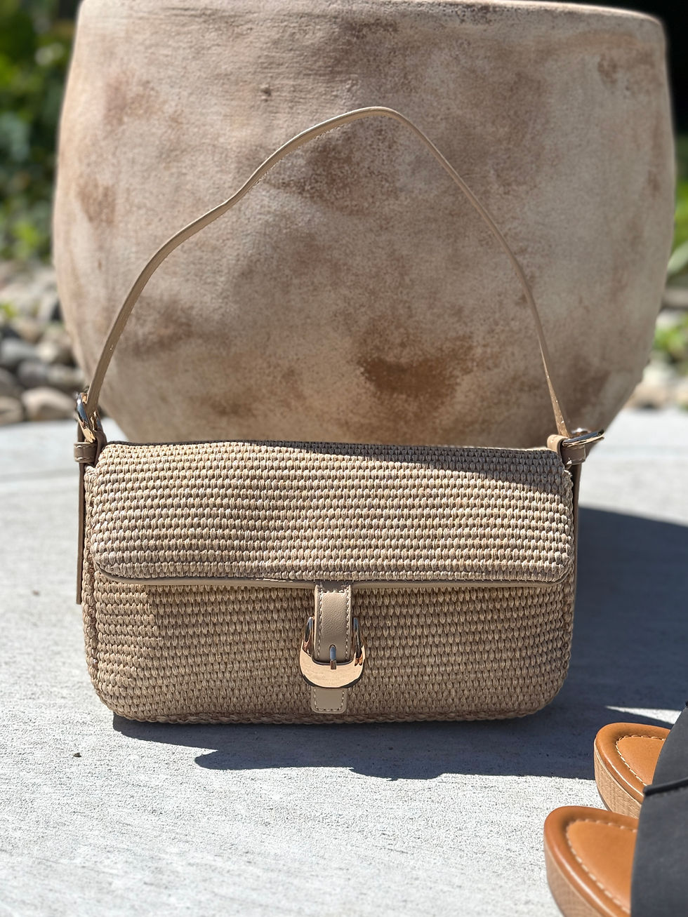 Thumbnail: Emery Straw Shoulder Bag