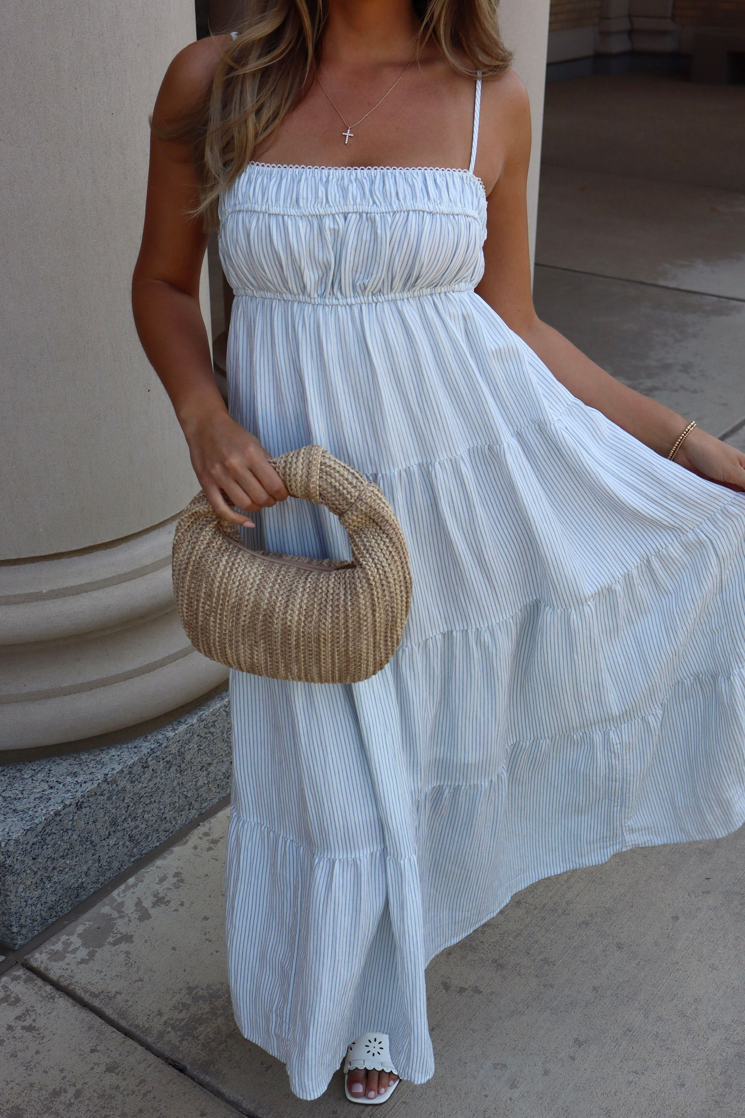 Sorrento Midi Dress - Light Blue