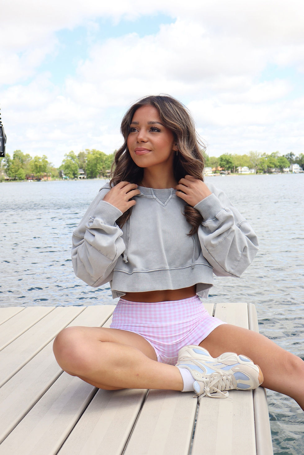 Thumbnail: Mineral Wash Pullover Hoodie - Dark Grey 