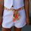 Thumbnail: Blossom Belt Shorts - White 
