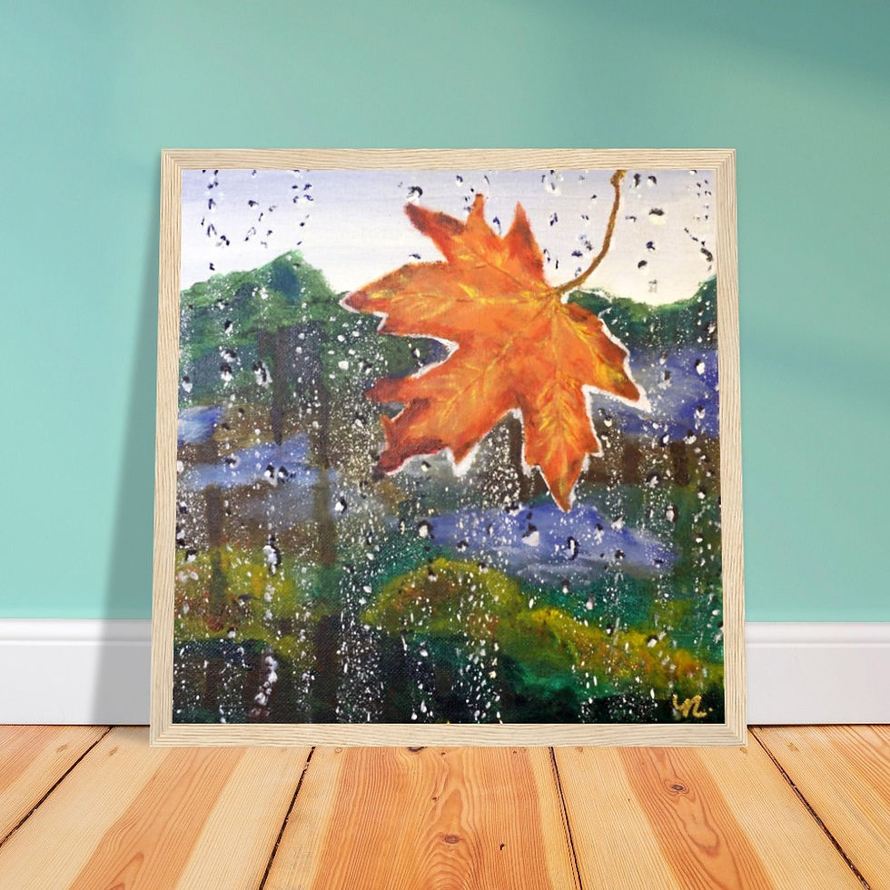 Thumbnail: "Silent Drifting"-Premium Matte Paper Wooden Framed Print