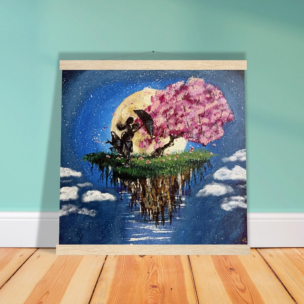 Thumbnail: "Love In The Sky" -Museum-Quality Matte Paper Poster with Hanger