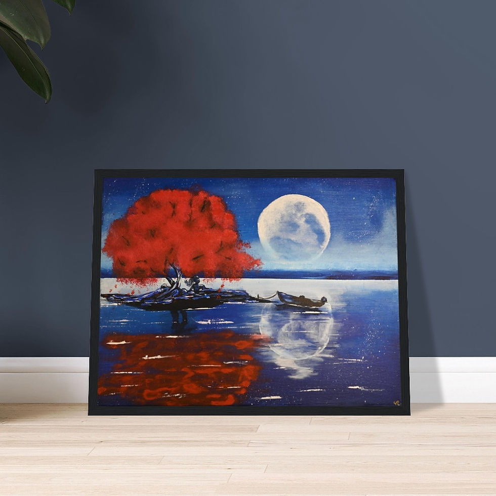 Thumbnail: "Still Here, Still Yours" - Premium Matte Print Wooden Framed