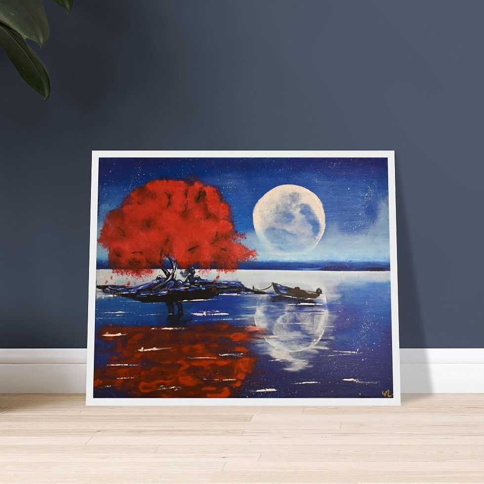 Thumbnail: "Still Here, Still Yours" - Premium Matte Print Wooden Framed