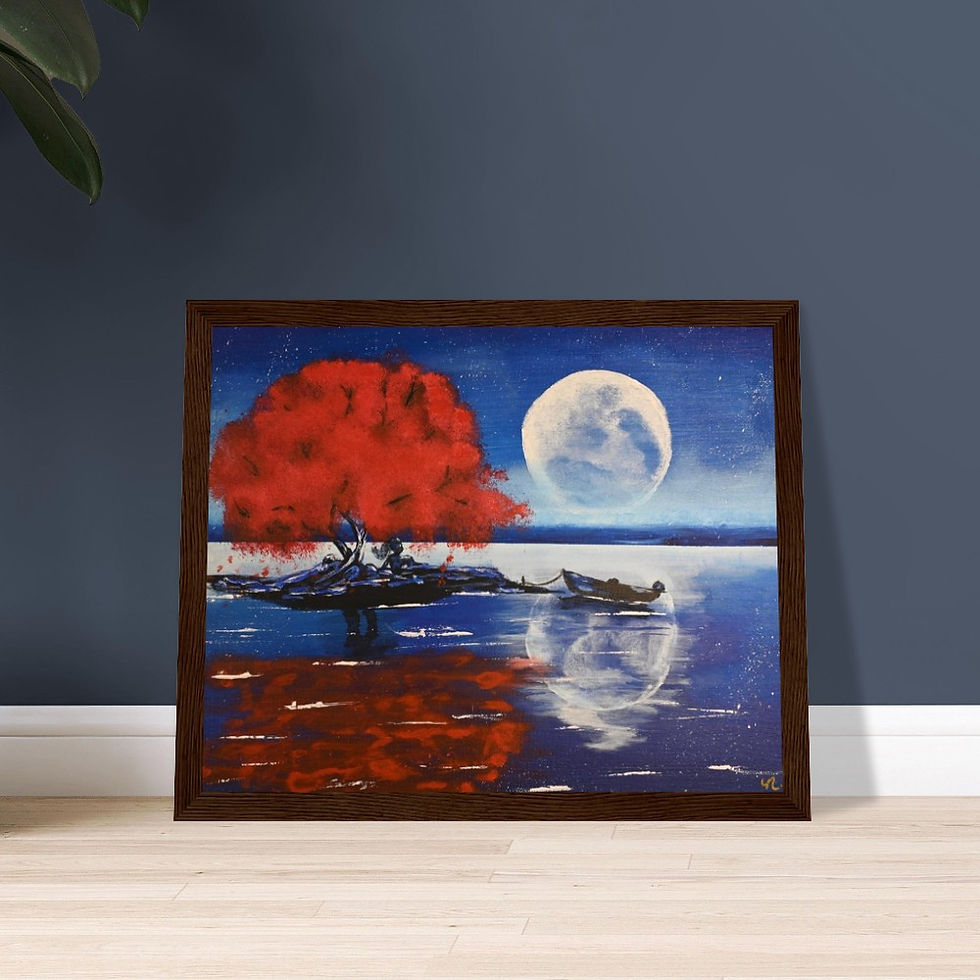 Thumbnail: "Still Here, Still Yours" - Premium Matte Print Wooden Framed