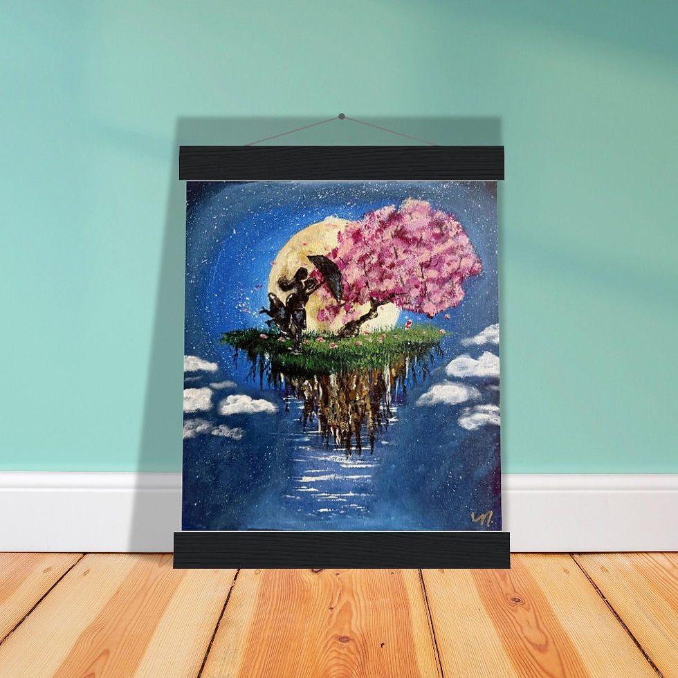 Thumbnail: "Love In The Sky" -Museum-Quality Matte Paper Poster with Hanger