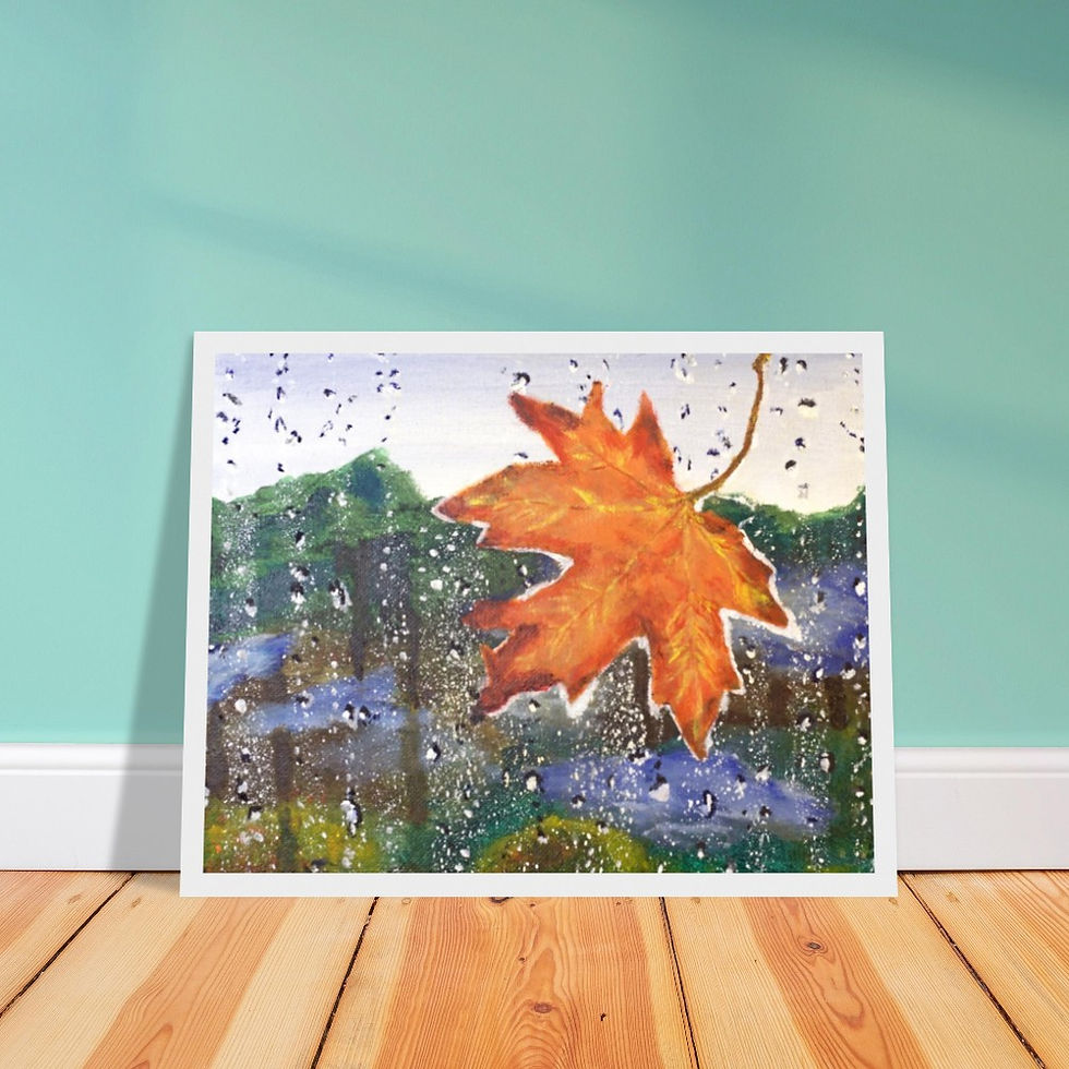 Thumbnail: "Silent Drifting"-Premium Matte Paper Wooden Framed Print