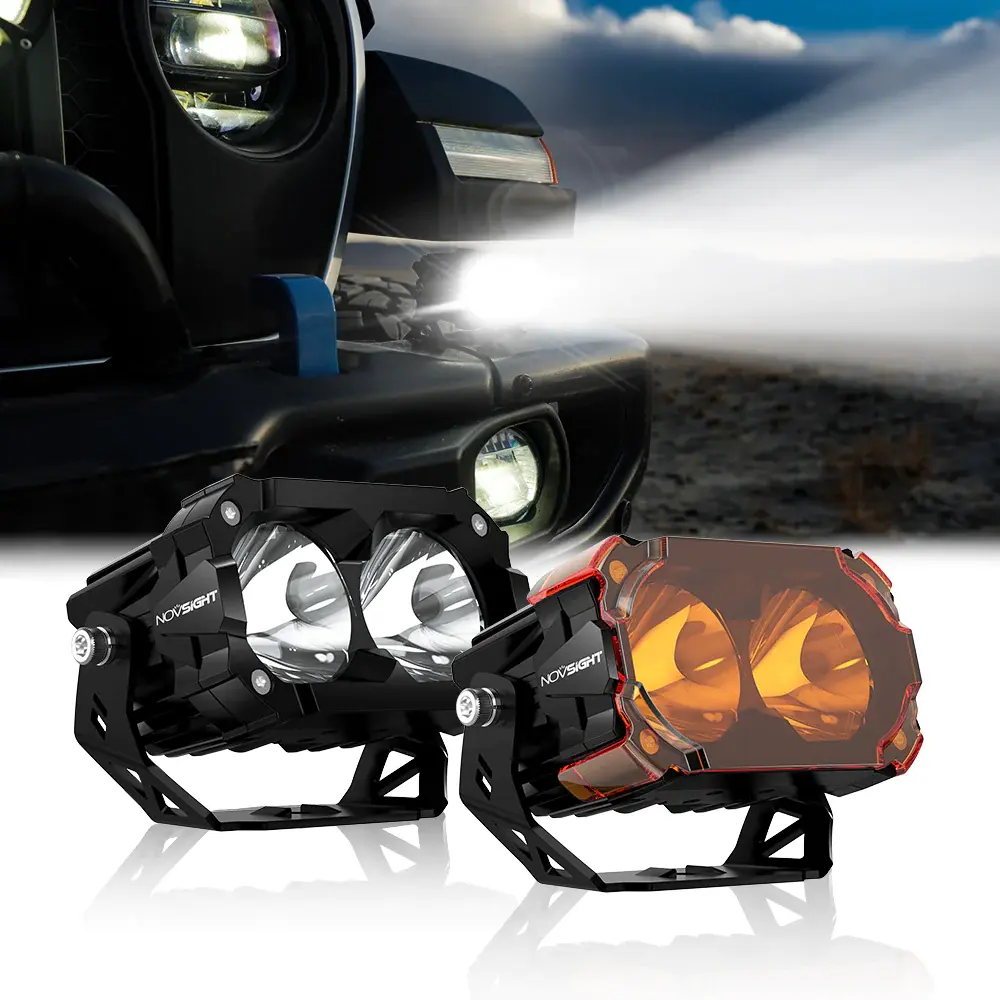 CYBER 1 Series | 4.5 Inch Pods Off-road Auxiliary Spot Light Ditch LED Light Wit
