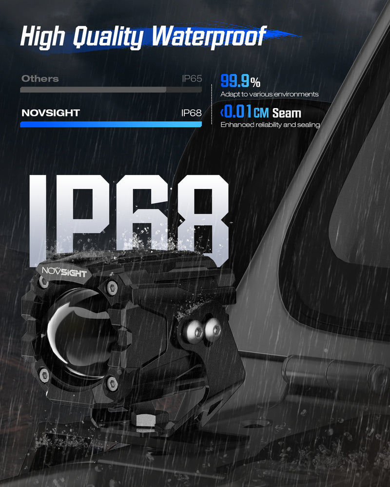 الصورة المصغرة: CYBER 1 Series | 2 Inch LED Pods Off-road Motorcycle Driving Lights Ditch Light