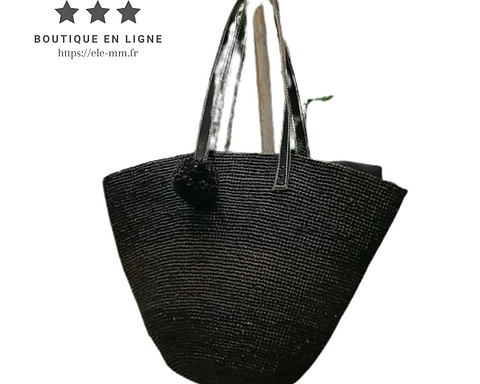 Sac cabas en raphia 100% naturel - MAINTY
