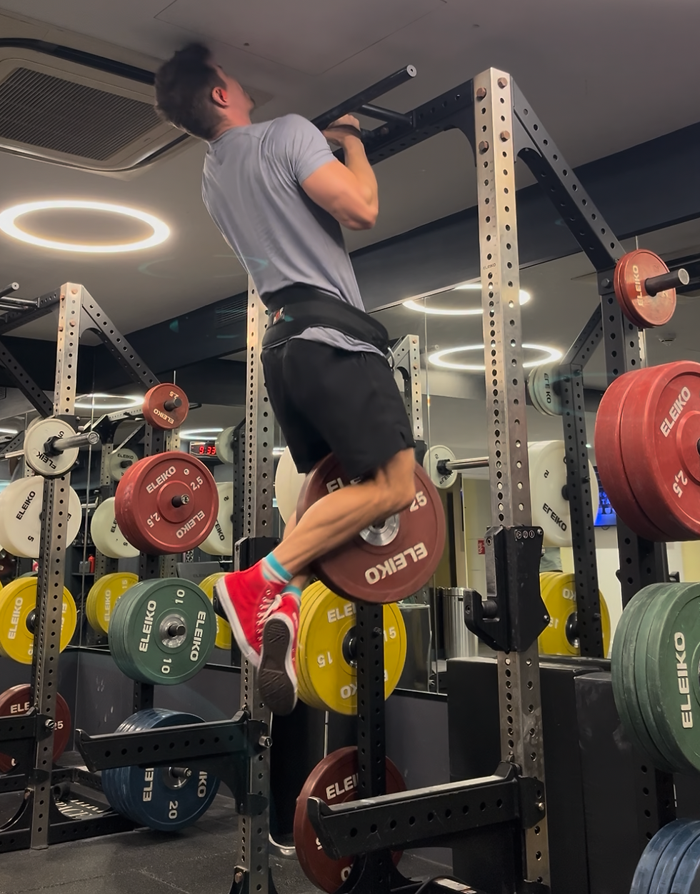 Weighted chin up workout