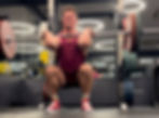 front squat in the gym
