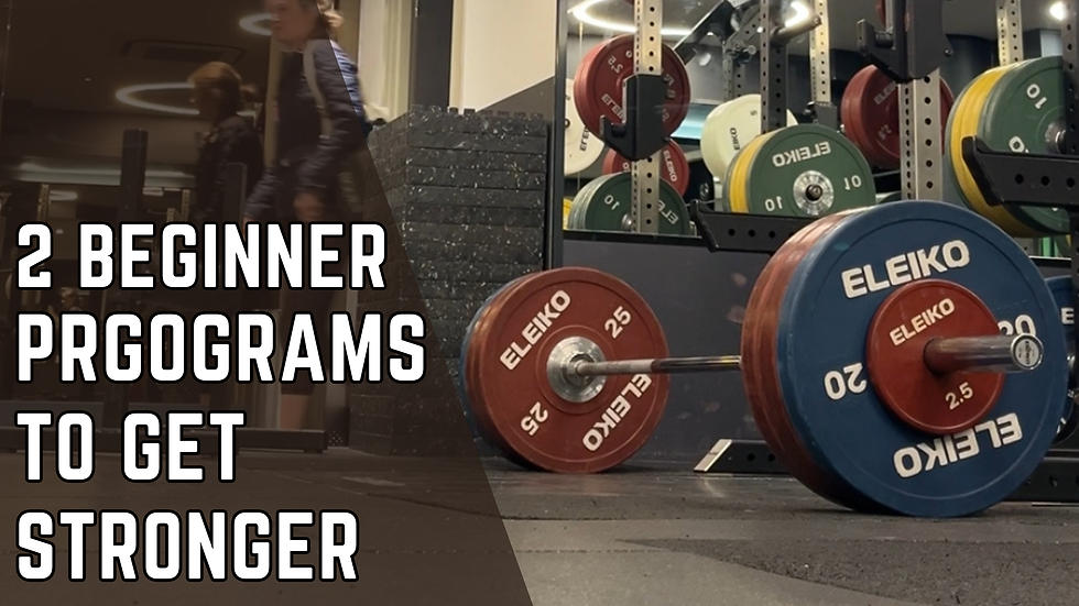 2 Beginner workout programs to get stronger