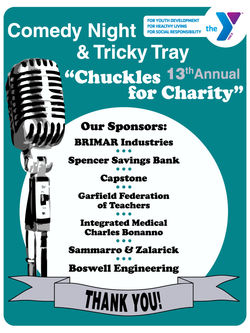 YMCA Comedy Night Event Poster
