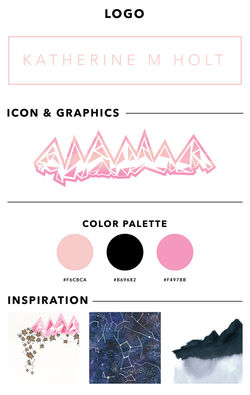 Old Portfolio Website Branding Board