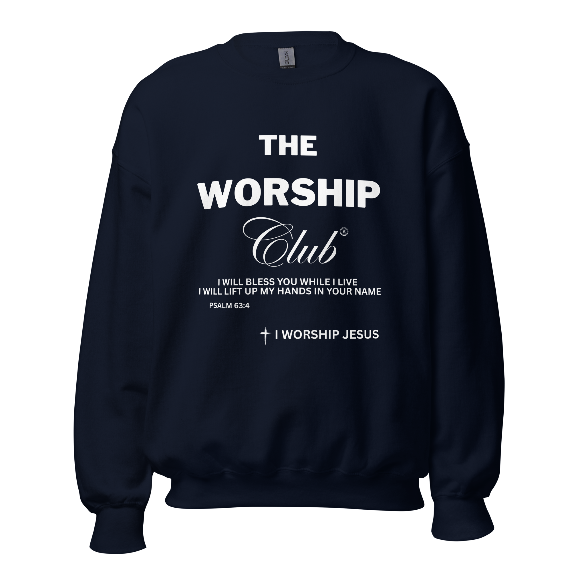 Worship Club Unisex Sweatshirt Navy