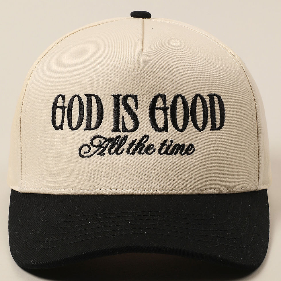 Thumbnail: "God Is Good All the Time" Faith Statement Trucker Hat