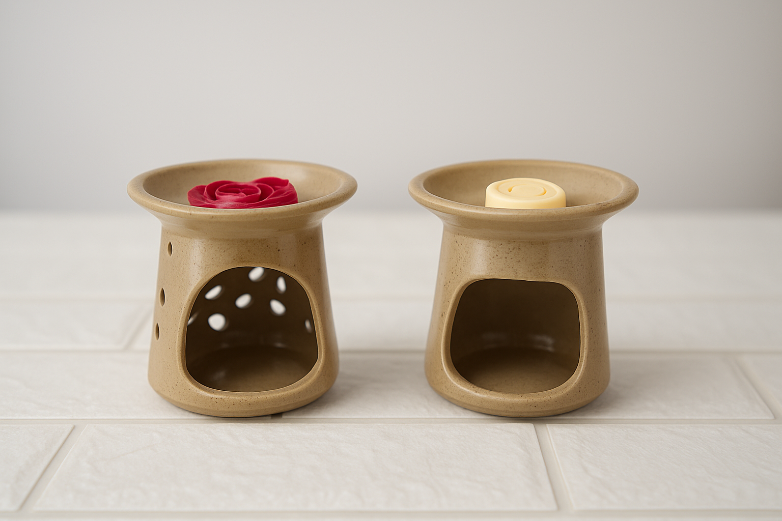 Handcrafted Ceramic Diffuser with 5 Wax Melters