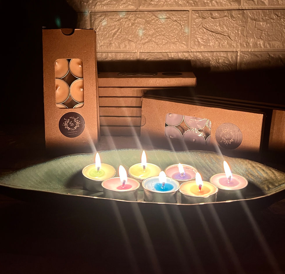 Thumbnail: TEA LIGHT CANDLES SET (Pack of 10 )