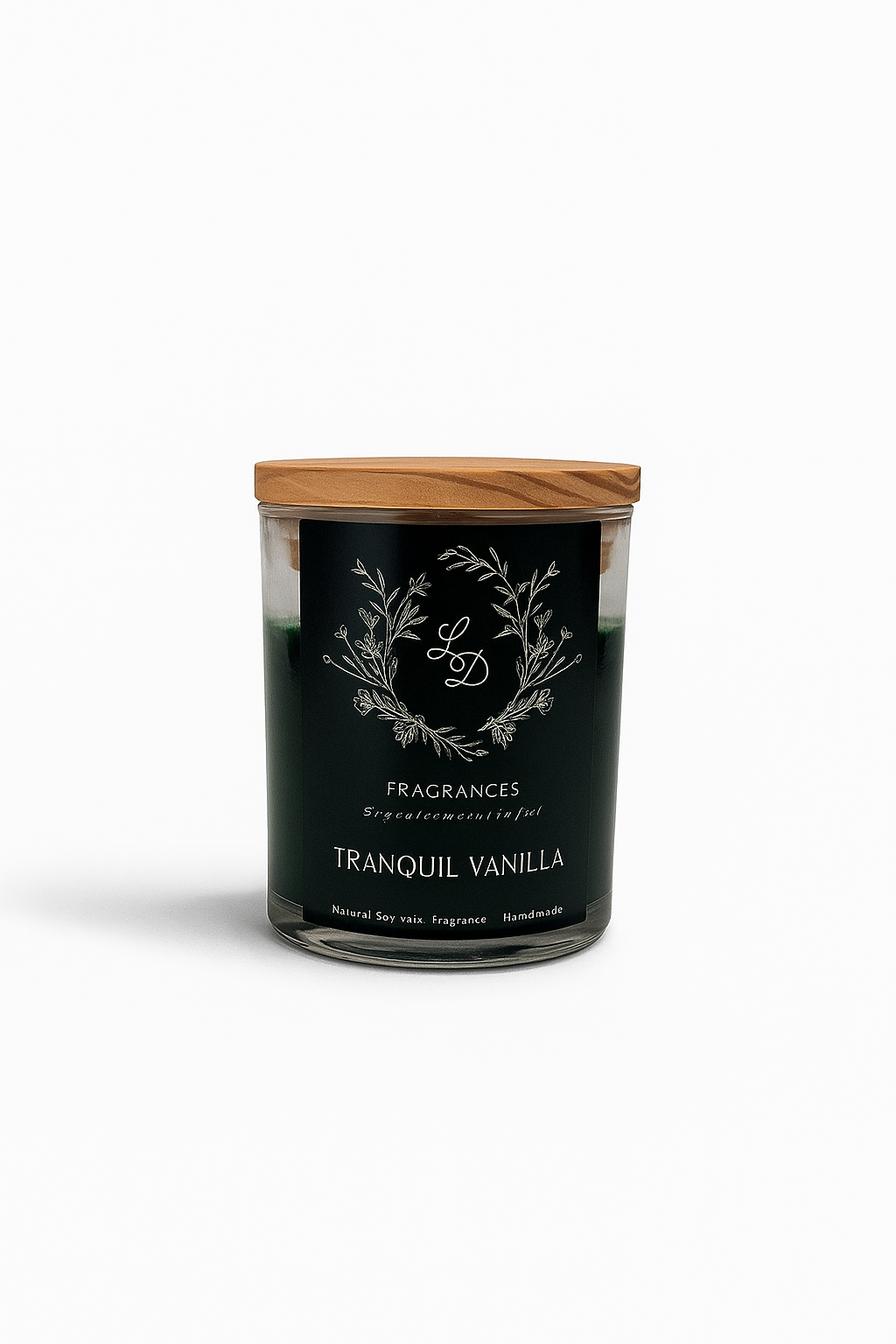 TRANQUIL VANILLA- GEL & SOYA WAX with gold foil