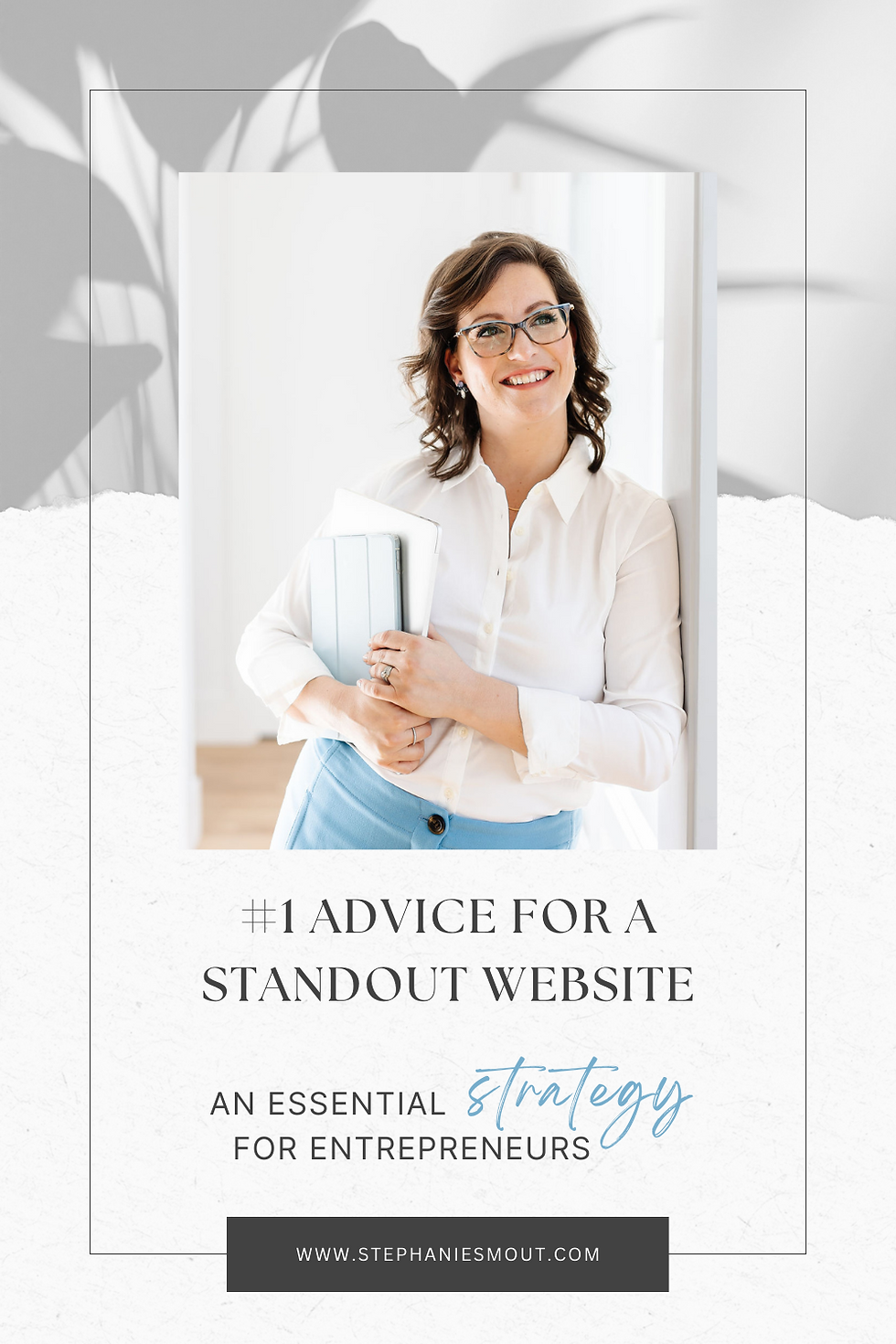 Stephanie Smout holding laptop and iPad