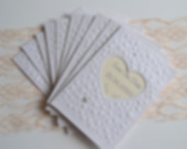 Save the Dates in silver. 10 pack