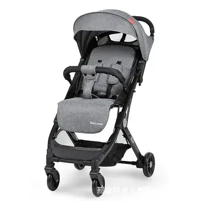 Miniatura: Lightweight Travel Pram Four-Wheel Stroller Portable Newborn Baby Foldable