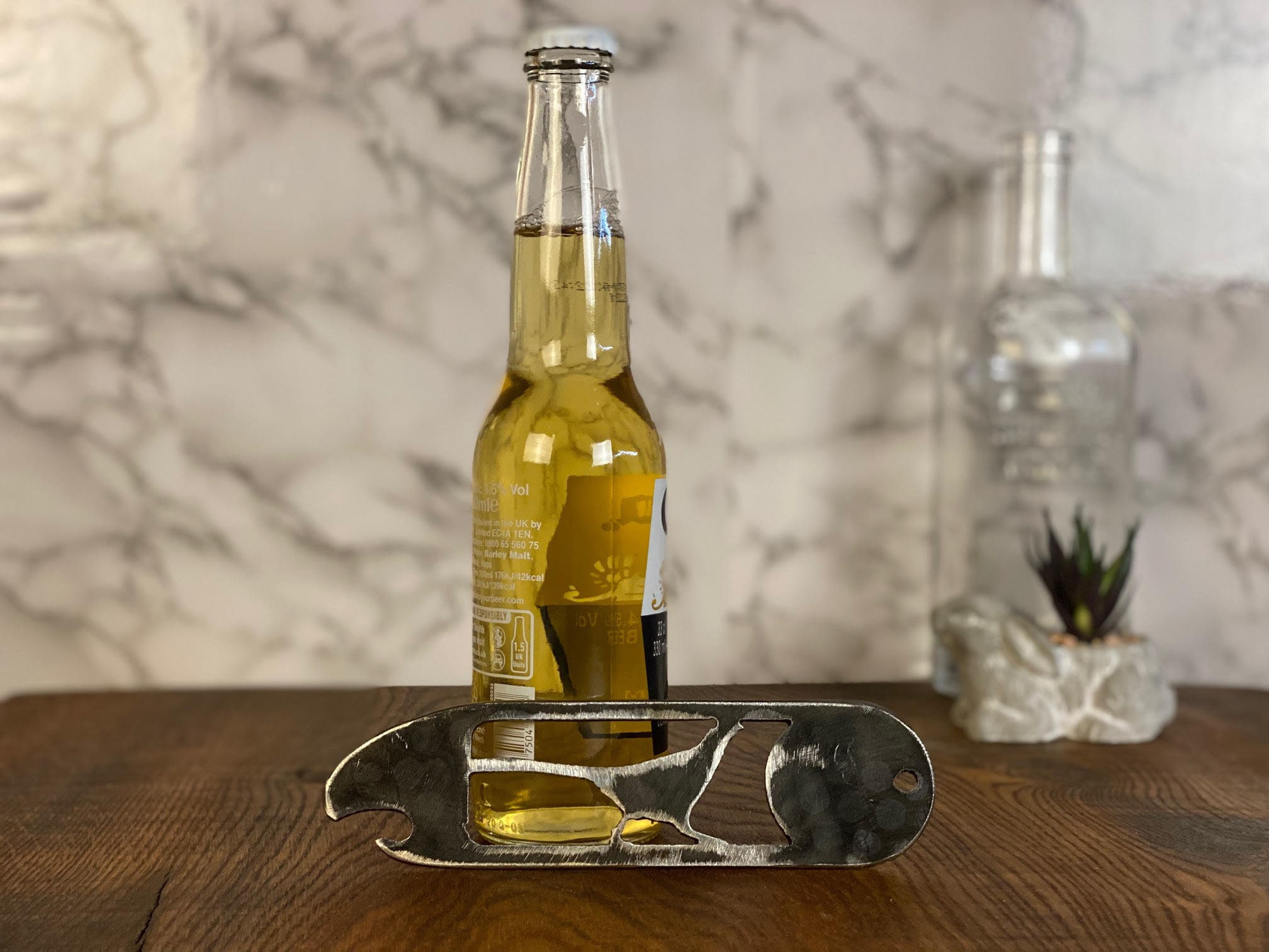 Pheasant Bottle Opener Brushed Steel Home Interior Kitchen Utensil Design Pres