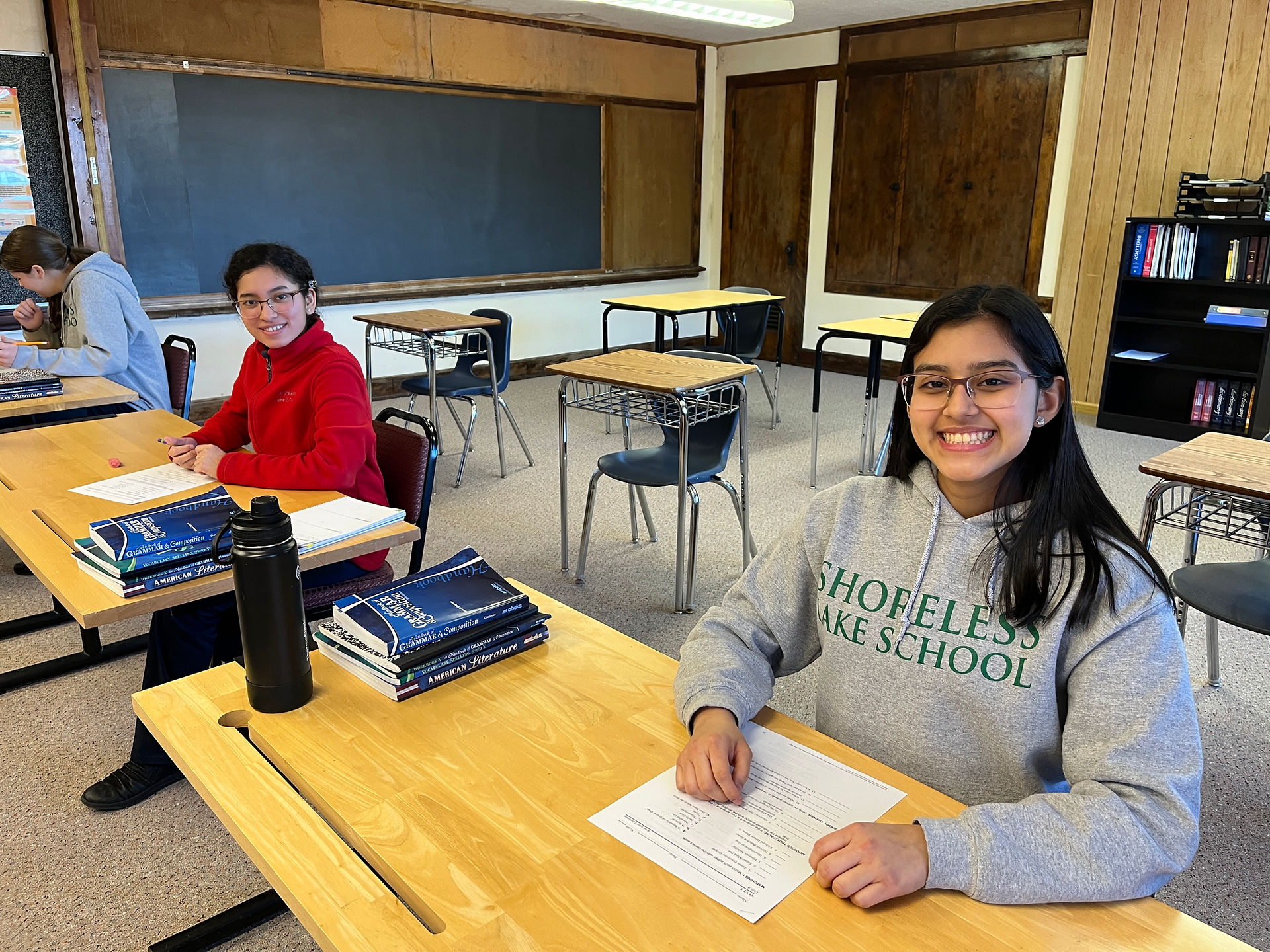 11th graders about to begin an English test