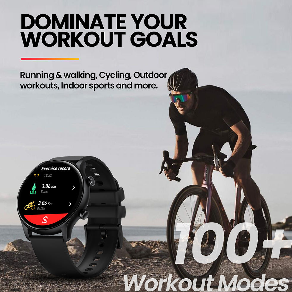 Thumbnail: New Zeblaze Btalk 3 Plus Voice Calling Smart Watch 1.39'' Large HD Color Display