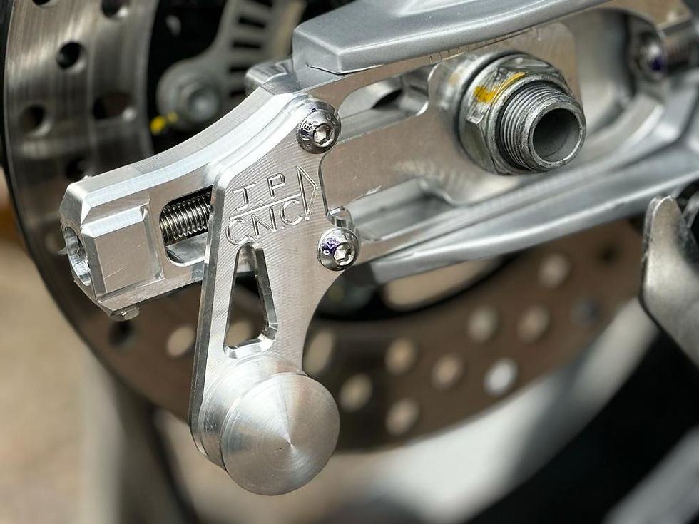 Aprilia RS660 Chain Adjuster Lifters - Plain Aluminum