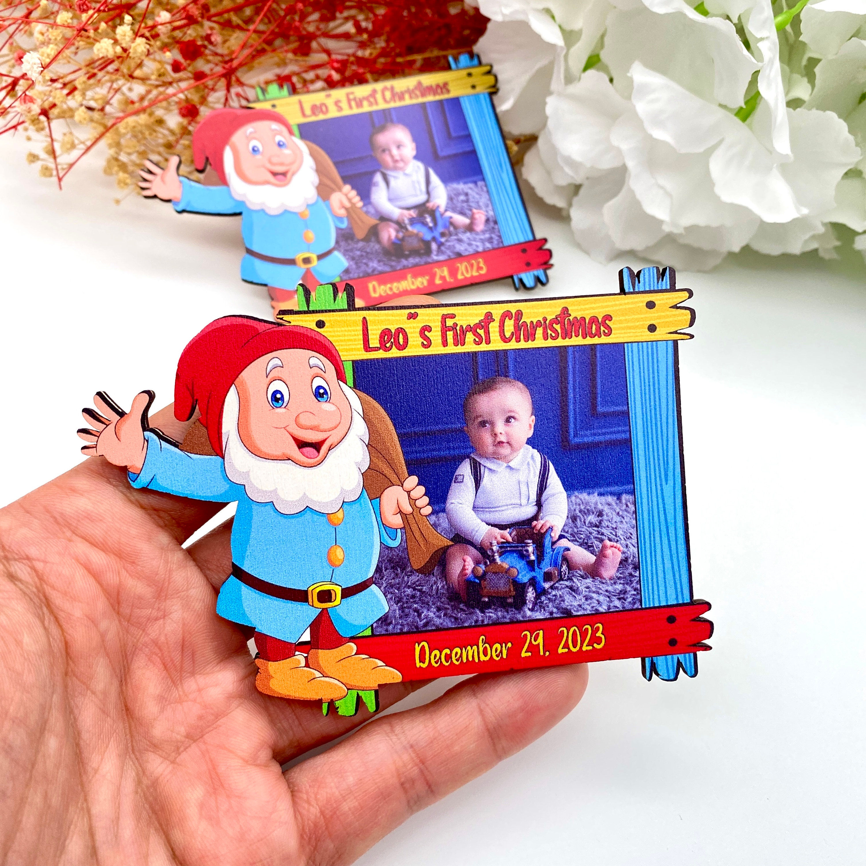 Personalized Wooden Santa Christmas Party Favors, High-Quality Wooden Santa Chr