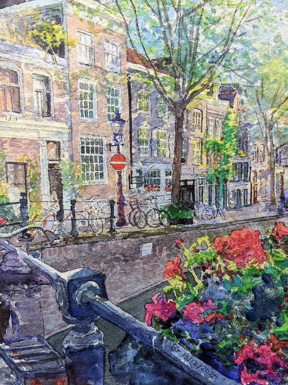 Thumbnail: Geraniums and Canal