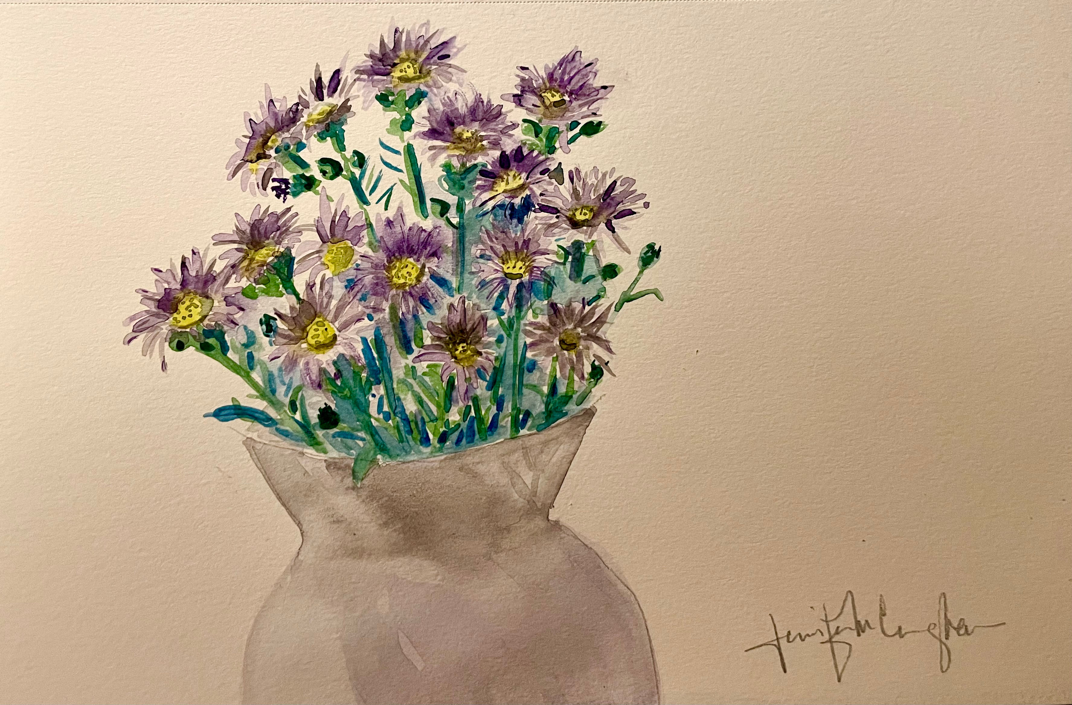 ASTERS IN A VASE