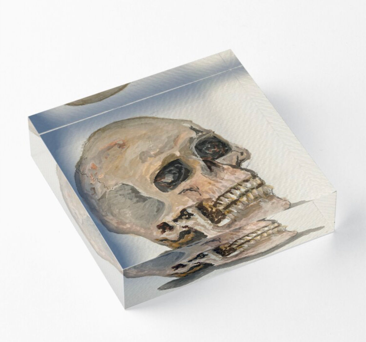 Skull Acrylic Block