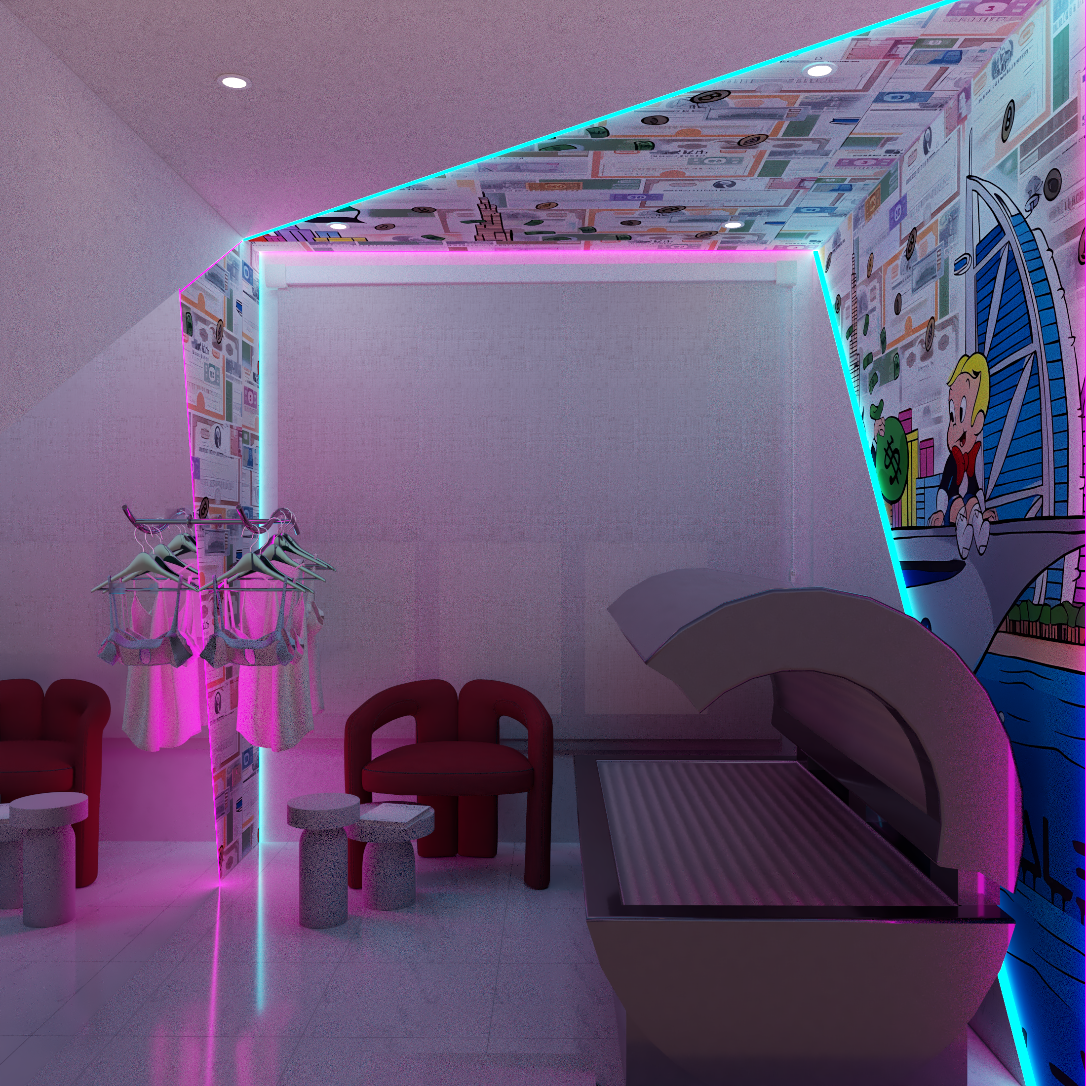 Project RESOLVE interior — Studio PASE