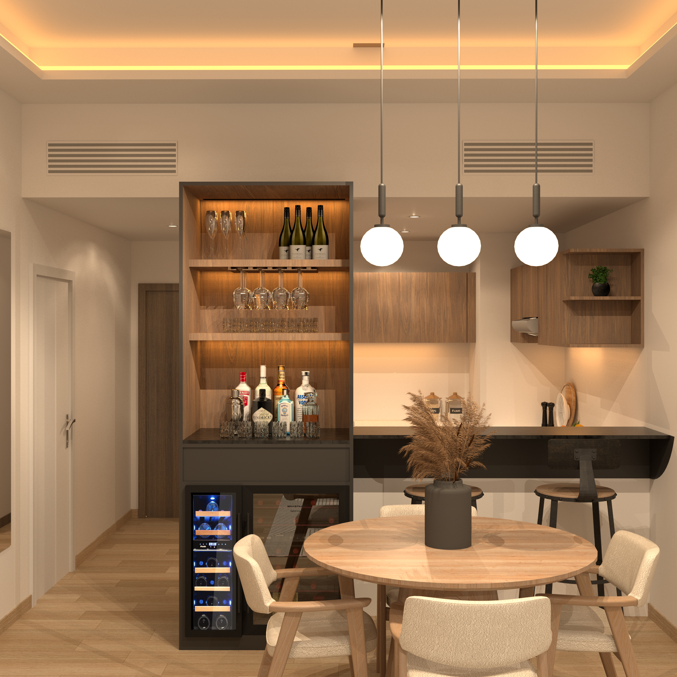 Project SOL interior — Studio PASE