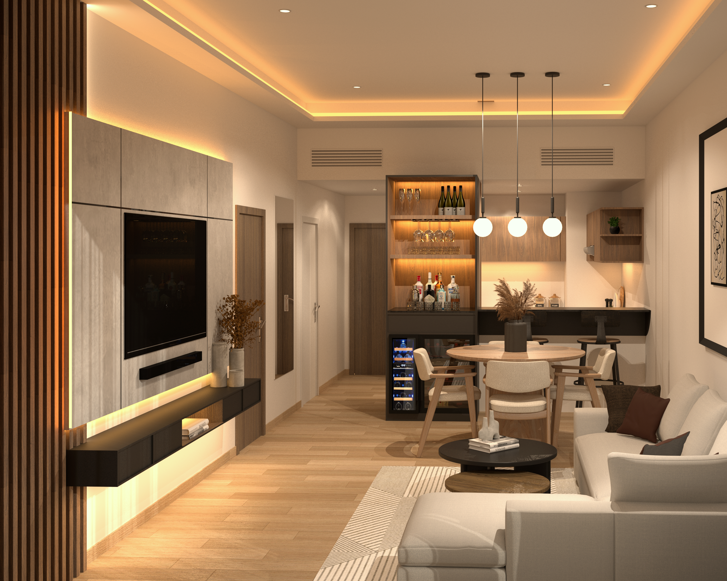 Project SOL interior — Studio PASE