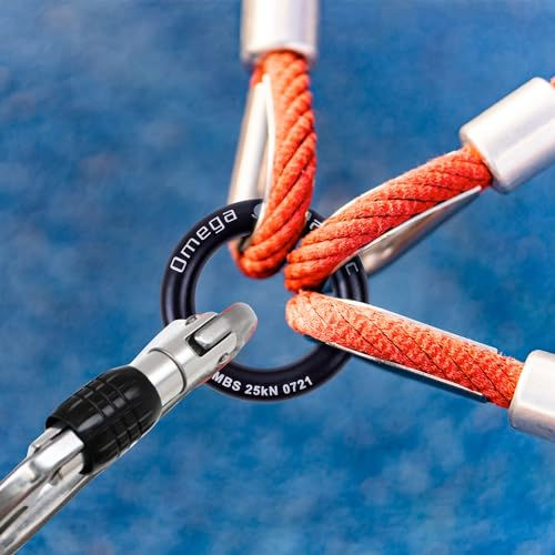 Thumbnail: Omega Pacific Rappel Ring - Solid Seamless Aluminum Design, Outdoor Adventure