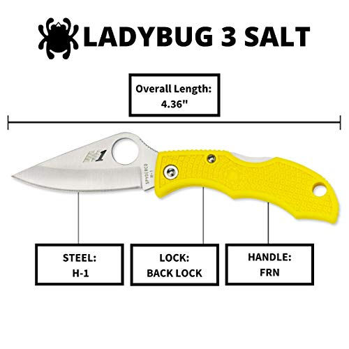 Thumbnail: Spyderco Ladybug 3 Salt Lightweight Knife with 1.93"