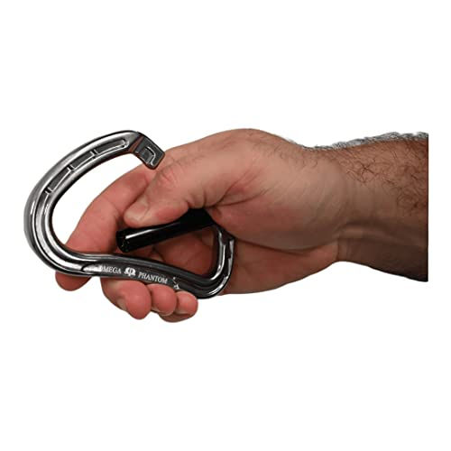 Thumbnail: Omega Pacifc Phantom Aluminum Keylock Straightgate Gunmetal Carabiner