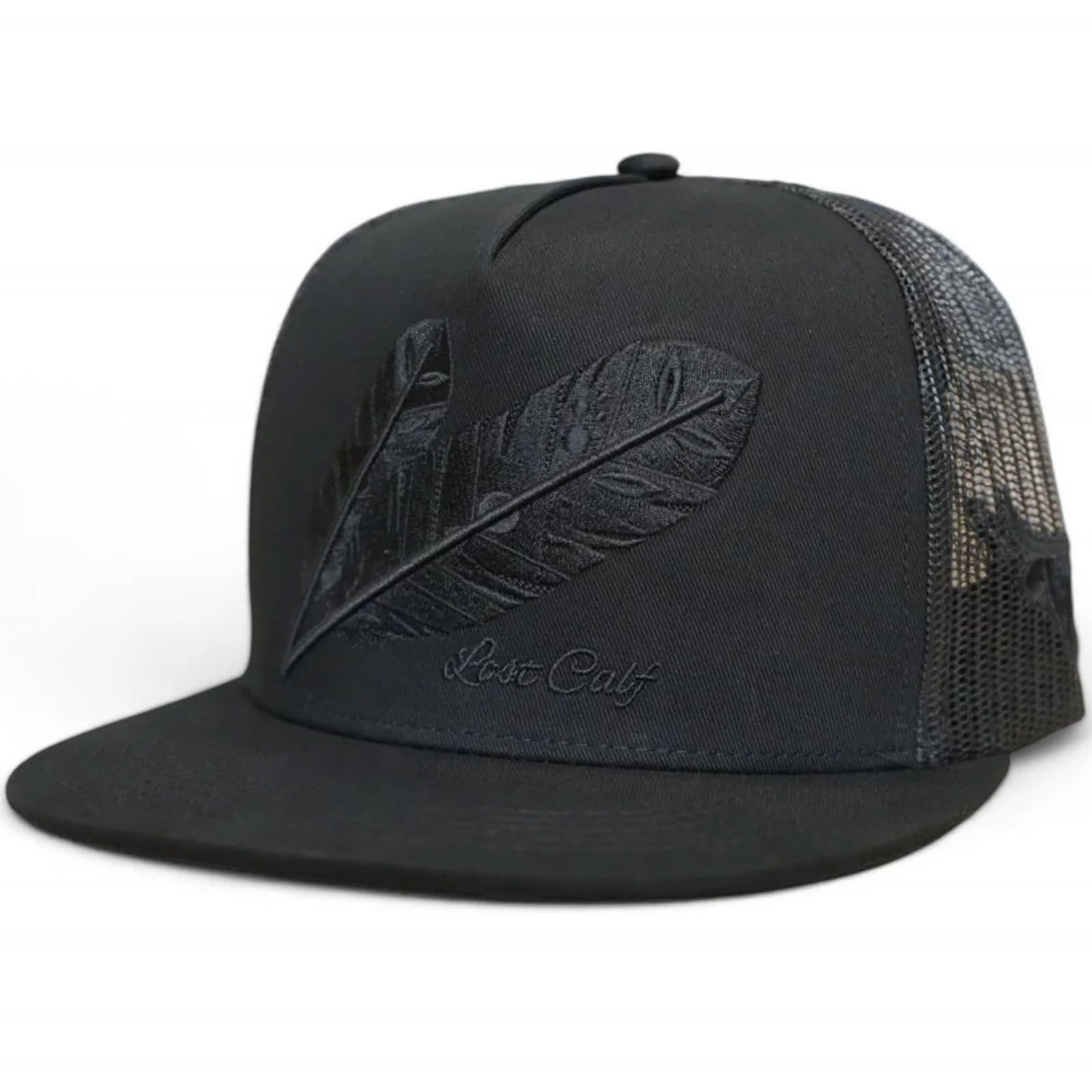 Lost Calf Blackout Feathers - Hats Cap Brown, One Size-X-Large