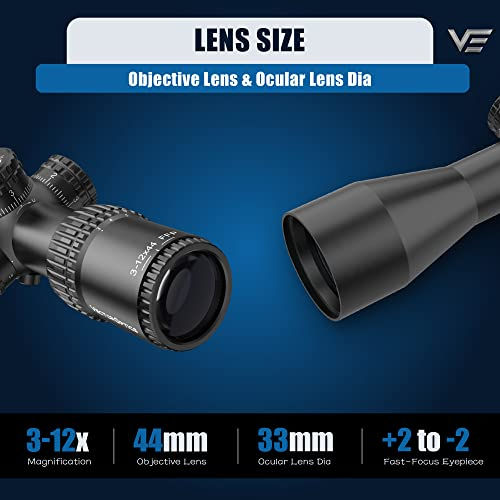 Thumbnail: Vector Optics Veyron 3-12x44 FFP 30mm Monotube Compact Riflescope