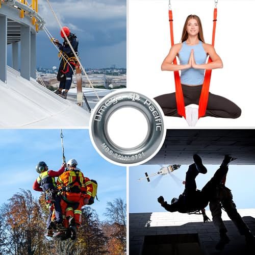 Thumbnail: Omega Pacific Rappel Ring - Solid Seamless Aluminum Design, Outdoor Adventure