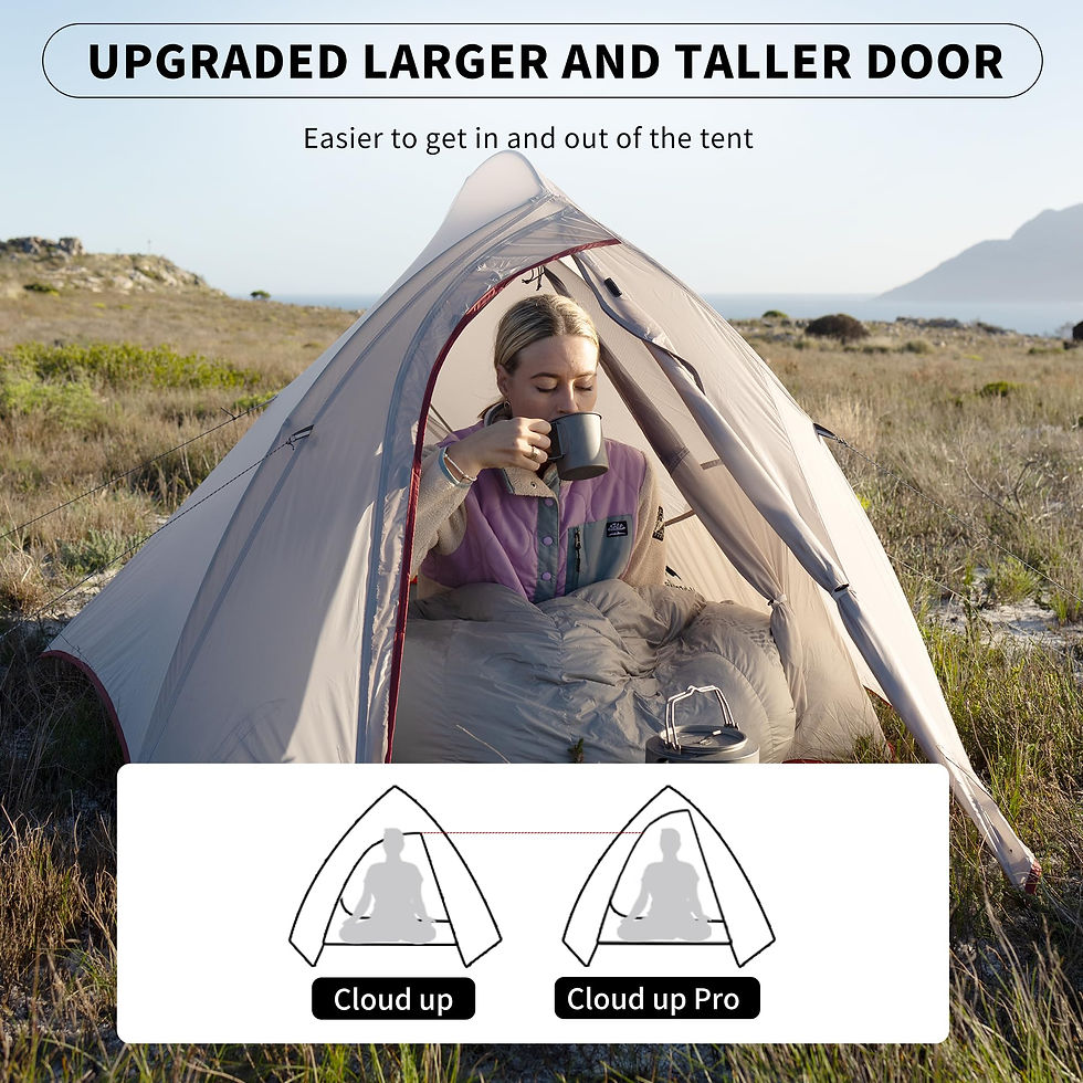 Thumbnail: Naturehike Cloud up Pro 2 Person Tent, Double Layer Waterproof Two Person Tent,U