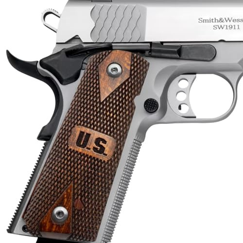 Zib Grips Walnut: Impugnature In Legno Di Noce Per 1911 Full Size Con Logo USA