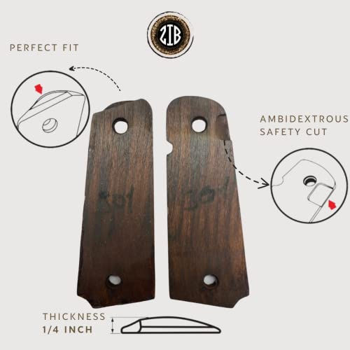 Thumbnail: CLIMAGS U.S. 1911 Full-Size Walnut Grips