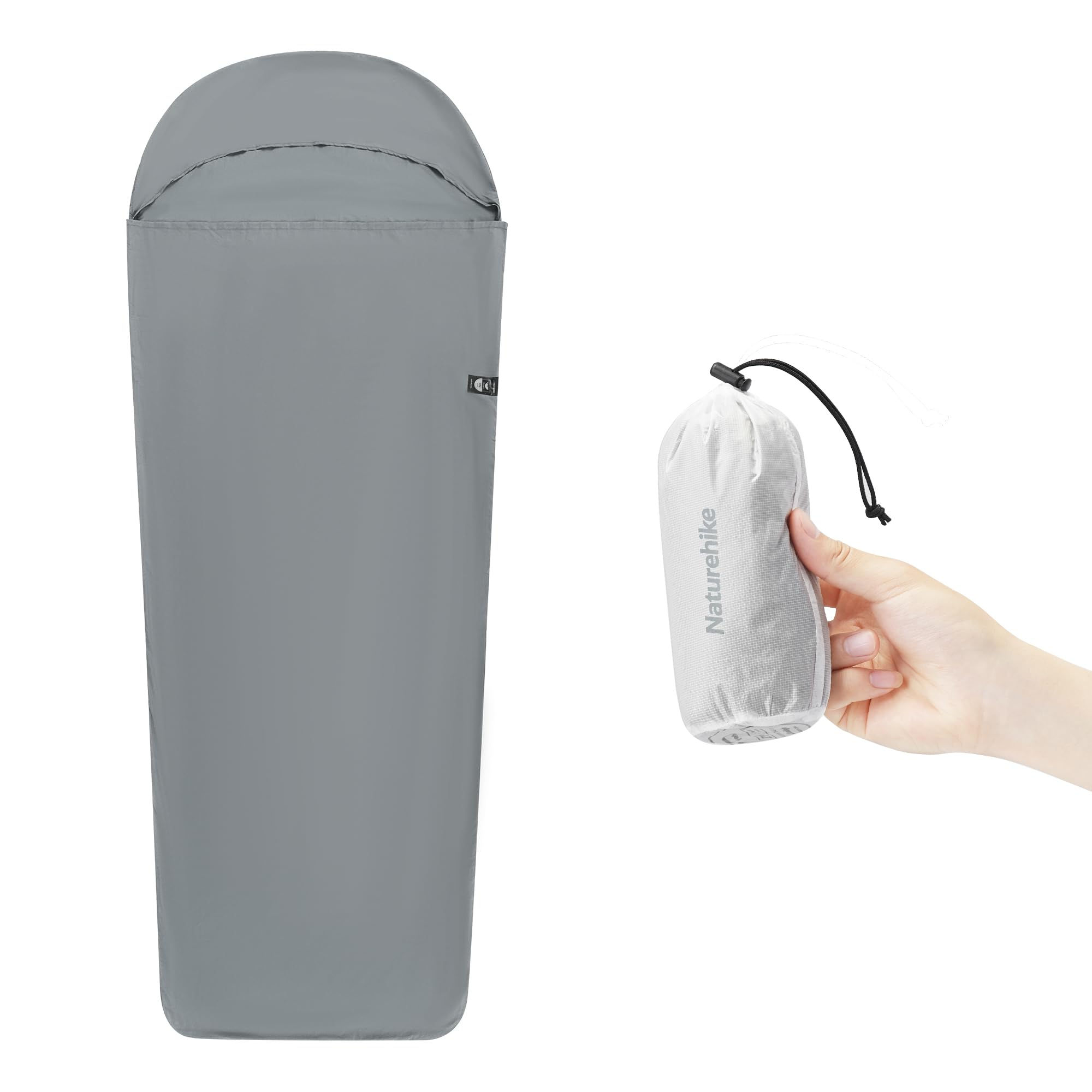 Naturehike 4.5oz Ultralight Washable Sleeping Bag Liner, Lightweight Adult Sleep